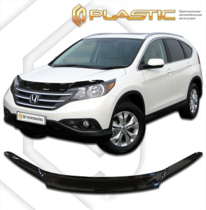 Дефлектор капота Honda CR-V 4 2012-2017 | черный