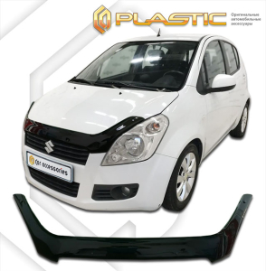 Дефлектор капота Suzuki Splash 2008-2012 | черный