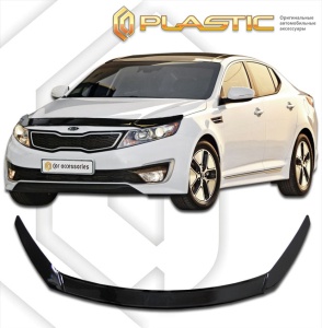 Дефлектор капота Kia Optima 3 2010-2016 (TF) | exclusive, черный