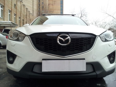 Защита радиатора для Mazda CX-5 (2012-2014) дорестайл | Стандарт