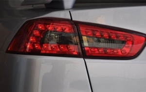 Комплект задних светодиодных фонарей, LED, Red-Smoke Design для MITSUBISHI Lancer вар.2