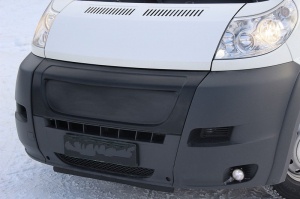 Решетка радиатора : зимний вариант (заготовка) для Citroen Jumper 2006-2013 (250 кузов) | глянец (под покраску)