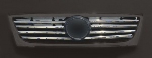 Накладка на решетку радиатора, нерж., 8 частей для VW Passat «B6»