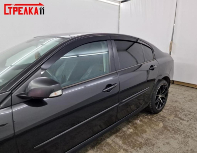 Дефлекторы Renault Laguna 3 2007-2015 лифтбек | из 4 частей, премиум, плоские, 2D