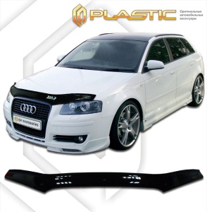 Дефлектор капота Audi A3 2005-2008 | черный