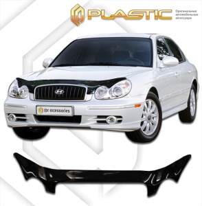 Дефлектор капота Hyundai Sonata 4 2004-2012 (EF) | черный