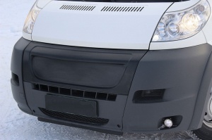 Решетка радиатора : зимний вариант (заготовка) для Fiat Ducato 2012-2013(250 кузов) | глянец (под покраску)