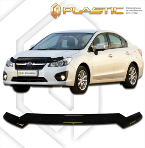 Дефлектор капота Subaru Impreza 4 2011-2016 | черный