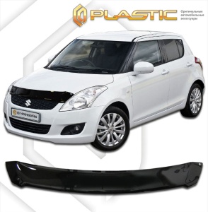 Дефлектор капота Suzuki Swift 4 2010-2016 | черный