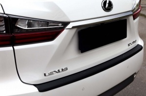 Накладка на задний бампер Lexus RX 2016+ | шагрень