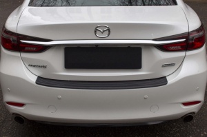 Накладка на задний бампер Mazda 6 (GL) 2018+ | шагрень