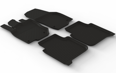 Резиновые коврики Шкода Кодиак 2 2024+ | 5 мест | с высокими бортами | Seintex