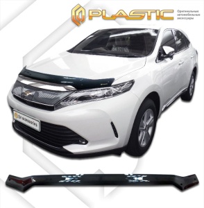 Дефлектор капота Toyota Harrier 3 2013-2020 (AVU65W, ZSU60W, ZSU65W) | черный