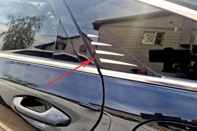 Накладки на задние боковые хром элементы для Kia ProCeed 2018-2025 | 2 штуки, декор