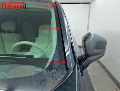 Премиум водостоки дефлекторы лобового стекла Вей 07