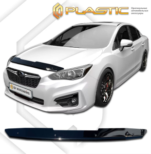 Дефлектор капота Subaru Impreza 5 седан 2016-2019 (GK/G14) | черный