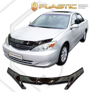 Дефлектор капота Toyota Camry 30 2001-2003 (ACV30,35) | exclusive, черный
