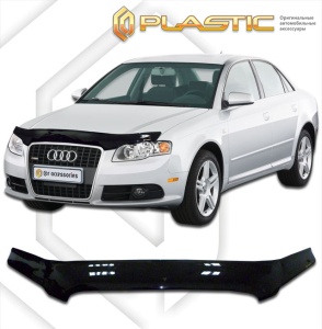 Дефлектор капота Audi A4 2004-2007 (B7) | черный