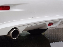 Диффузор заднего бампера для Mazda 3 2013+ | ровный