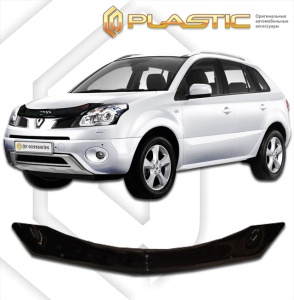 Дефлектор капота Renault Koleos 1 2008-2010 | черный