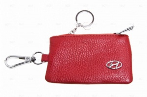 Брелок «кожаный чехол» для ключей с логотипом Hyundai «вар.2»
