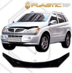 Дефлектор капота SsangYong Kyron 2005-2016 | exclusive, черный