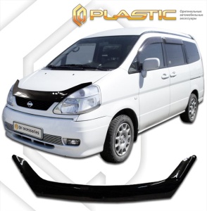 Дефлектор капота Nissan Serena 2 1999-2005 (C24) | черный