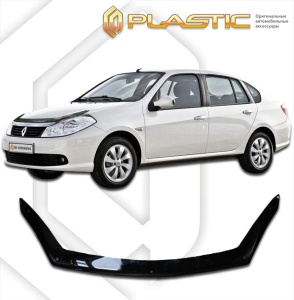 Дефлектор капота Renault Symbol 2008-2012 | черный