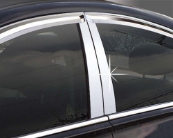 Хром накладки стоек дверей для Hyundai Santa Fe DM 2012+