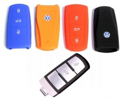 Силиконовый чехол на смарт-ключ VW Passat B6, B7, CC | 3 кнопки
