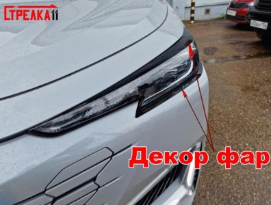 Накладки на фары для Changan Uni-K | 4 штуки, декор