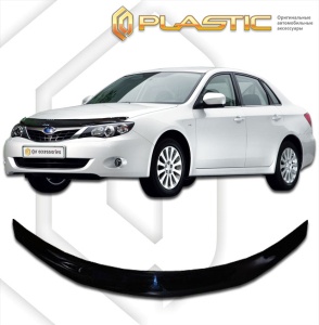 Дефлектор капота Subaru Impreza 3 2008-2011 | черный