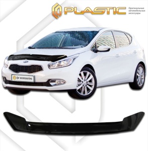Дефлектор капота Kia Ceed 2 2012-2016 | черный