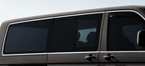 Нижние и верхние молдинги стекол, нерж., 14 частей «короткая база» для VW T5 Transporter