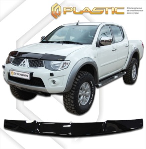 Дефлектор капота Mitsubishi L200 4 2007-2015 | черный