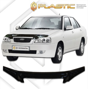 Дефлектор капота Chery Amulet 2003-2010 | черный