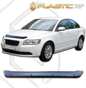 Дефлектор капота Volvo S40 2004-2012 | черный