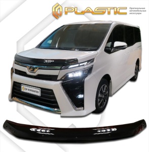 Дефлектор капота Toyota Voxy 3 2014-/2017- (ZWR80G, ZWR80W, ZRR80G, ZRR80W, ZRR85G, ZRR85W) | черный