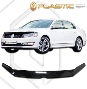 Дефлектор капота Volkswagen Passat B7 седан 2011-2014 | черный