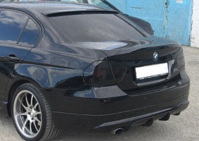 Юбка обвес заднего бампера BMW 3 E90 дорестайл (2005-2008)
