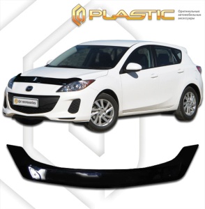 Дефлектор капота Mazda 3 BL хэтчбэк 2009-2013 | черный