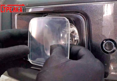 Защитные накладки на ПТФ для Танк 300 | 2 штуки, прозрачные