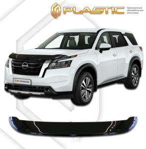 Дефлектор капота Nissan Pathfinder 2020- | черный