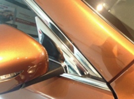 Хром уголки зеркал для Nissan X-Trail (T32) 2014+ и Qashai 2014+