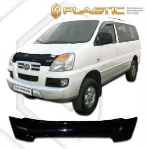 Дефлектор капота Hyundai Starex 2004-2007 | черный