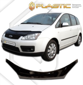 Дефлектор капота Ford C-MAX 2003-2006 (C214) | exclusive, черный