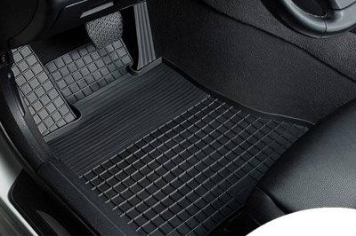 Коврики для Mercedes E W214 2023+ | СЕТКА, резиновые, с бортами, Seintex