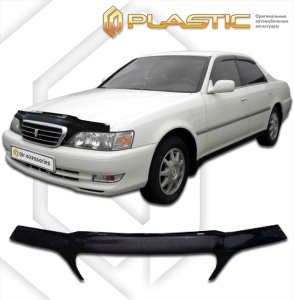 Дефлектор капота Toyota Cresta 1999-2001 (X100-X105) | exclusive, черный