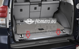 Накладка на проем двери багажника для Toyota LC Prado 150 09+/13+ | нержавейка