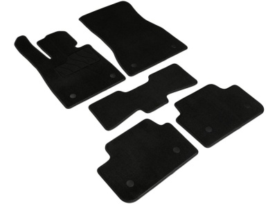 Коврики БМВ 5 (G60/G61) 2023+ | Люкс, ворсовые, черные, Seintex